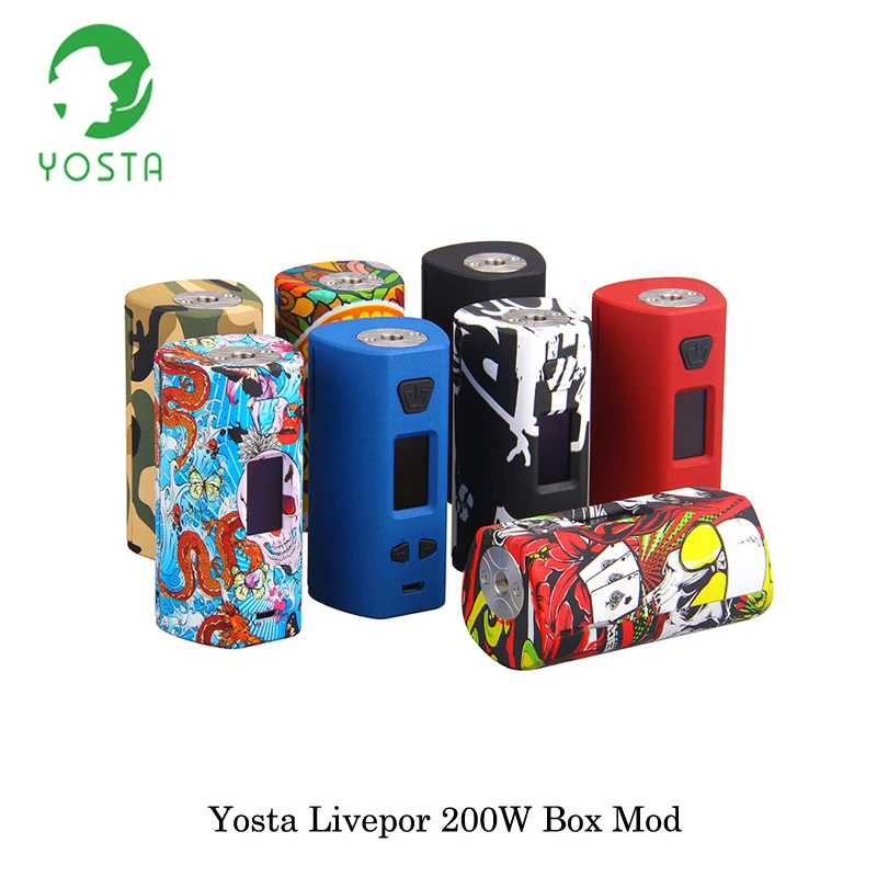Электронные сигареты Yosta Livepor 200 бокс мод Вт питается от двойной батареи 18650