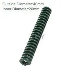 TH 40 мм OD 20 мм ID 200 мм 250 мм 300 мм длина зеленая сверхмощная 65Mn металлическая Стальная спиральная штамповочная пресс-форма штамповочная пружина