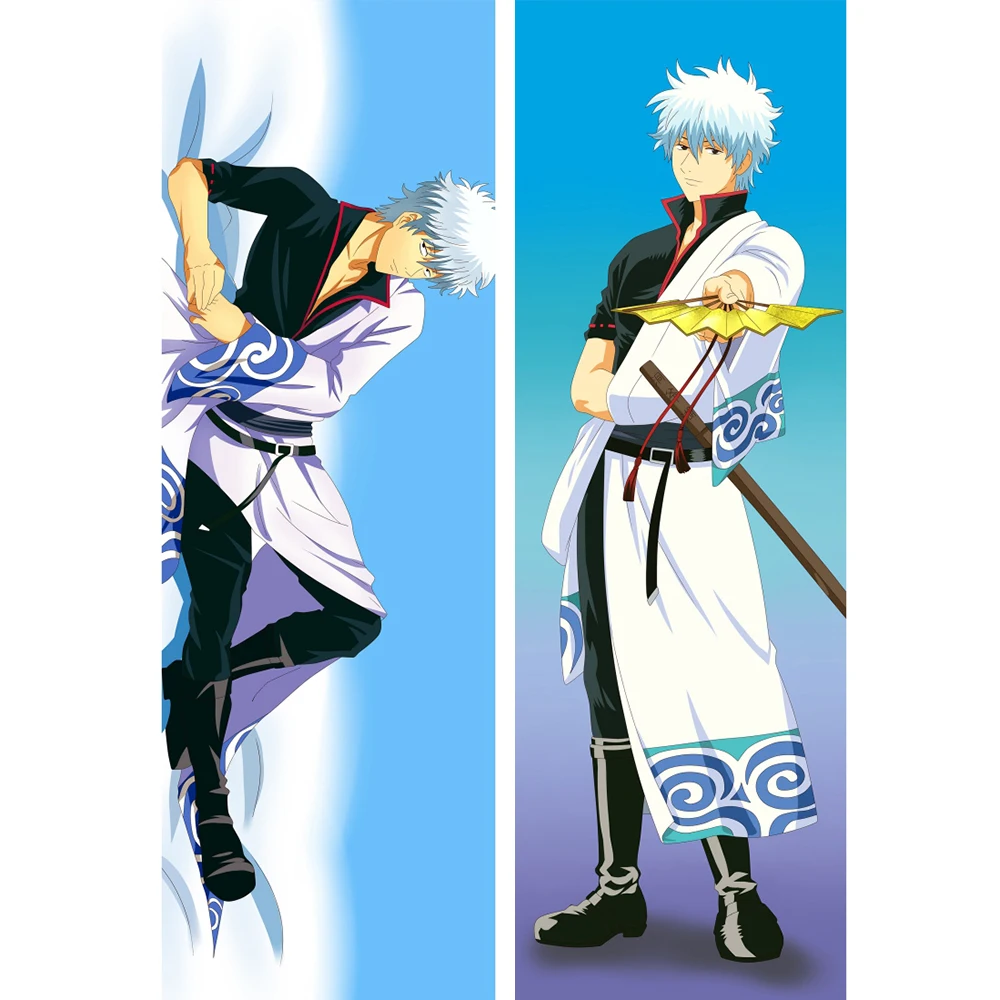 New Design Gintama Dakimakura Anime Pillow Cover Sakata Gintoki Body