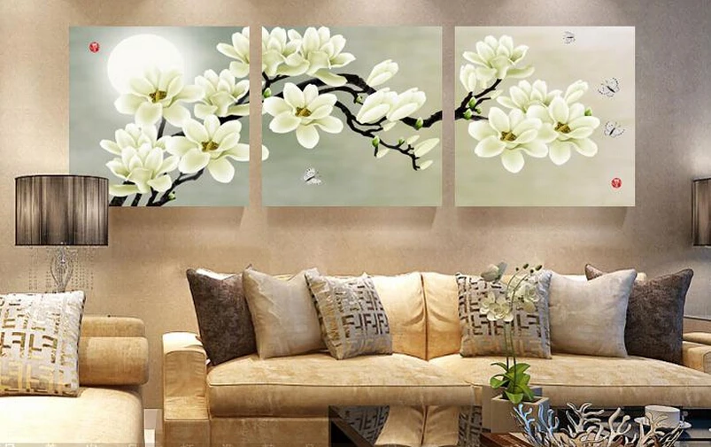 3 peça wall art set moderne tableau abstrait peinture à l'huile