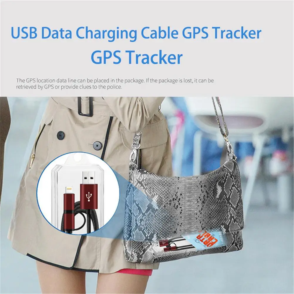 2 в 1 USB Дата кабель для зарядки линия автомобильный локатор Micro данных gps трекер