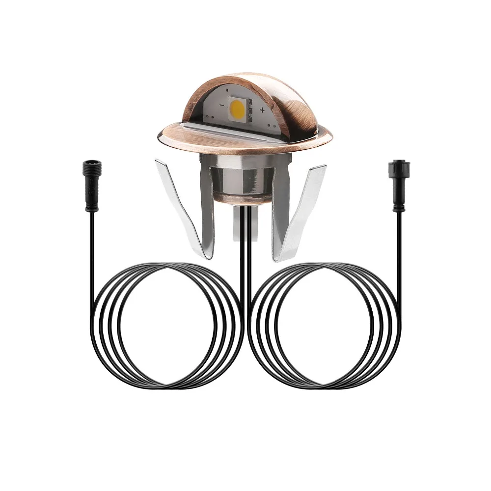 Фото DHL Free Shipping 50pcs/Lots LED Patio Stais Underground Lamp Waterproof Yard Garden Deck Light Outdoor Indoor DC12V Lighting | Освещение
