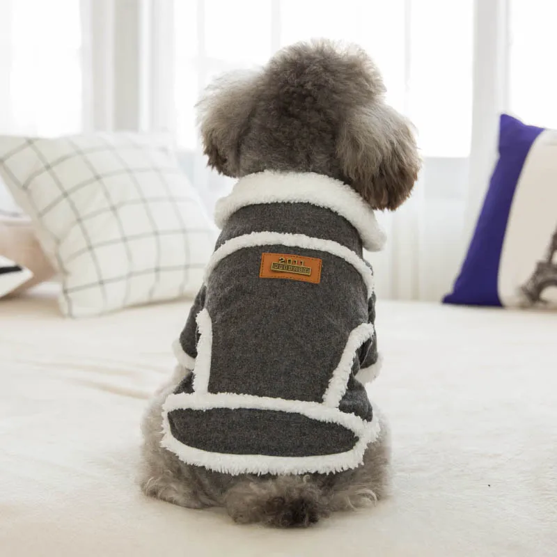 

Thicken Dog Coat Jacket Warm Dog Clothes For Small Medium Dogs Costume Bulldog Puppy Clothing For Dogs Puppy Outfit Ropa Perro