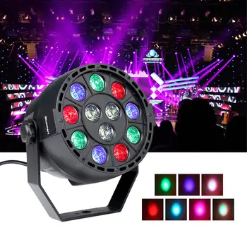 

DMX-512 RGBW Stage Light LED High Power Stage PAR Light Lighting Strobe Professional 8 Channel Party Disco Show 15W AC 90-240V