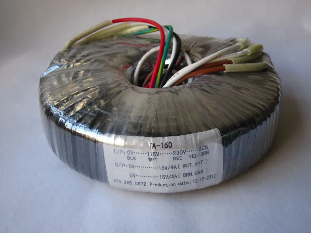 

High quality 0-115V-230V 120W Toroid Transformer For amplifier / headphone / DAC output: 0-AC15V 0-AC15V