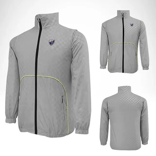 men golf Jackets removable sleeve vest outdoor golf sports windbreaker