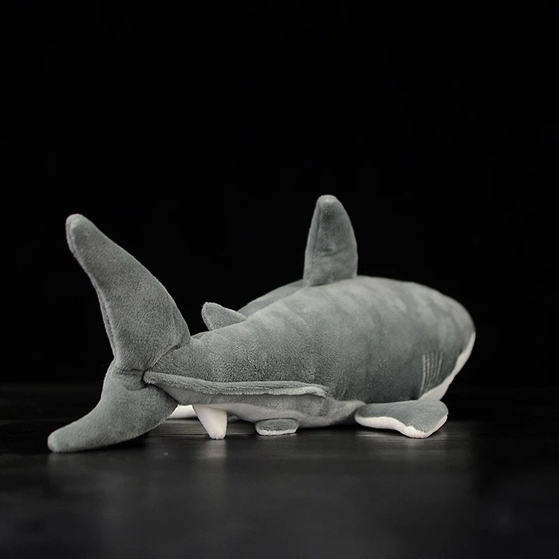 1" /40 см длинная Реалистичная большая белая плюшевая игрушка «Акула» Экстра мягкая белая акула мягкая игрушка реалистичные морские животные плюшевые подарки