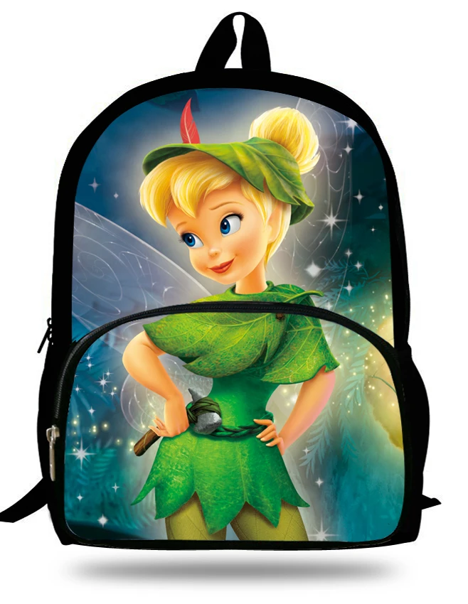 

16-inch Mochila Escolar Teenage Girls Bags Children Backpack Tinker Bell Fairies Print Age 7-13 Gift Kids School Bags