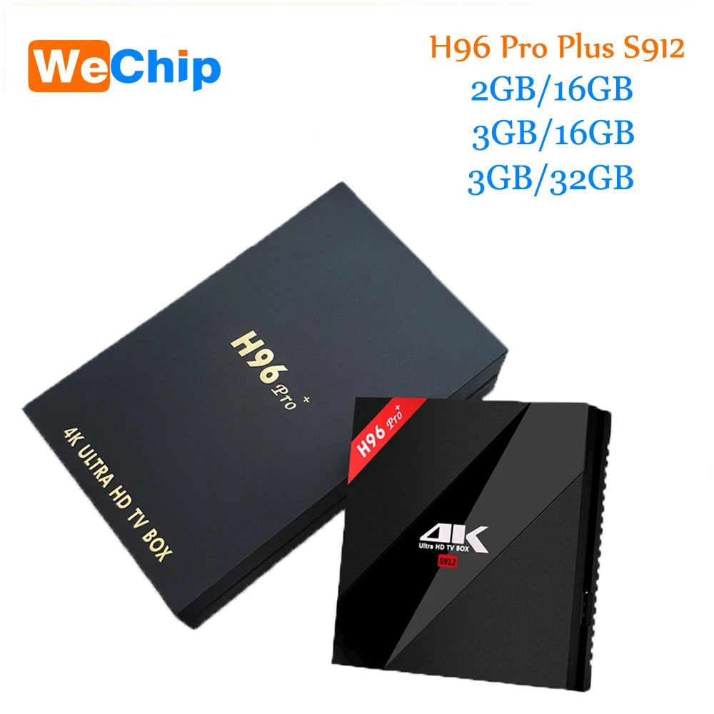  Original H96 Pro Plus android smart tv box 7.1 Amlogic S912 Octa Core 3G/32G dual wifi BT4.1 4K H96