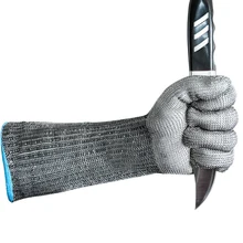 Защитные рабочие перчатки из нержавеющей стали ANSI, устойчивые к порезам перчатки с металлической сеткой