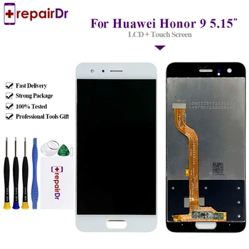 

Original Lcd For Huawei Honor 9 LCD Display Touch Screen Digitizer Assembly with frame STF-L09 STF-AL10 For Huawei Honor 9 lcd