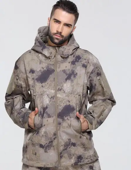 Army тактическая куртка человек скрытень Акула кожи Soft Shell TAD V4.0 военных пальто Мужчины куртка водонепроницаемая одежда - Цвет: 3