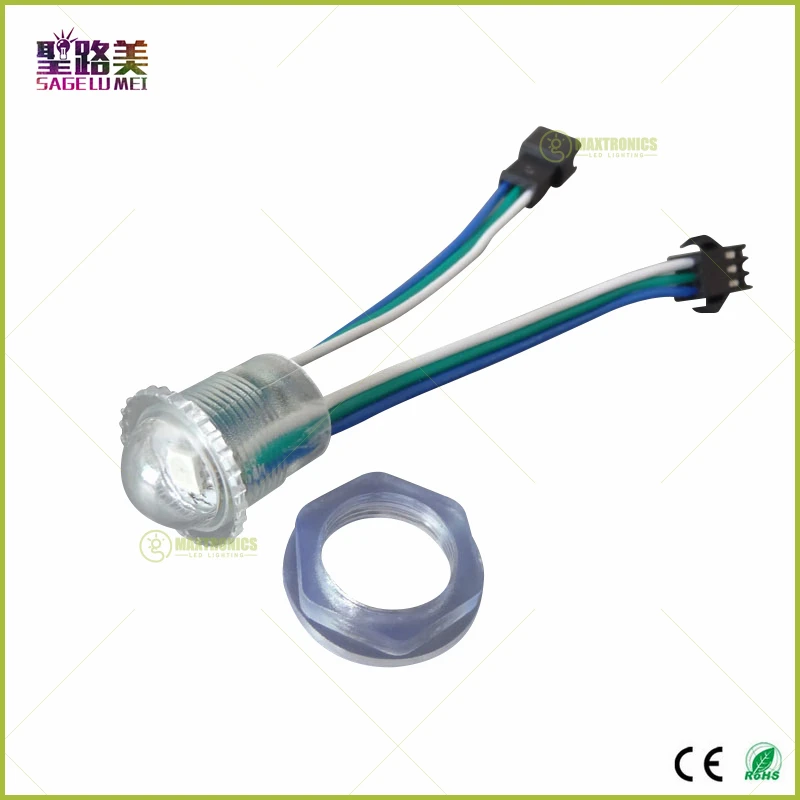 

Waterproof 1LED WS2811 IC LED Module Christmas Decorative 16mm Diameter LED Pixel String Module Digital Fullcolor Light RGB DC5V