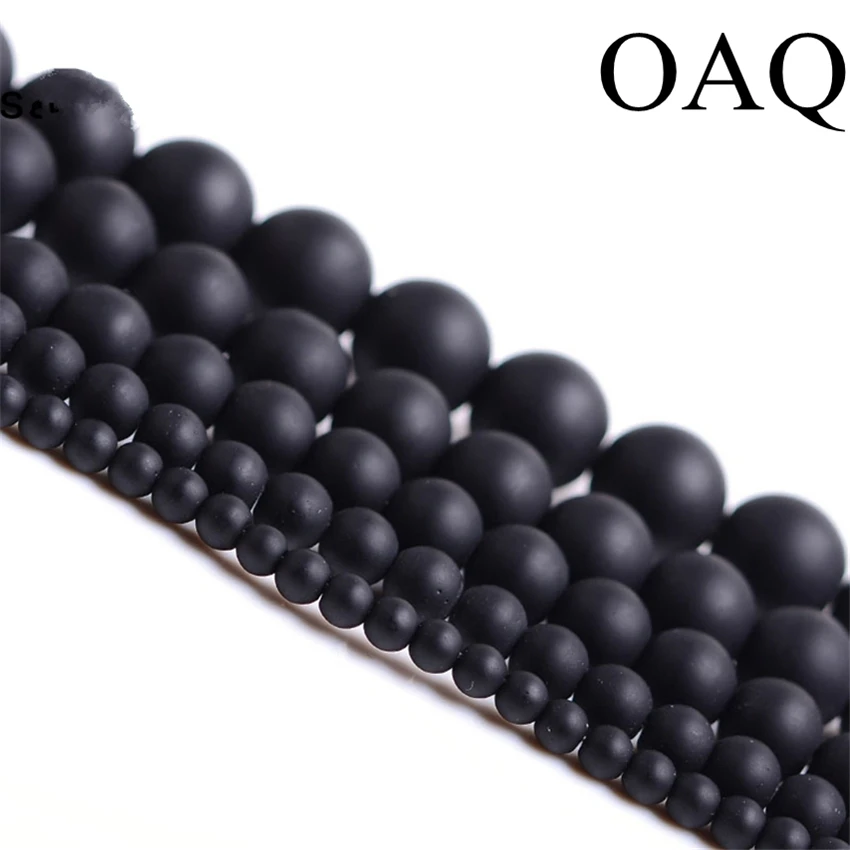 Grânulos De Pedra naturais 4-14mm Rodada Fosco Atacado Preto Beads Dull Polonês Ônix Carnelian Contas de Pedra Preto para fazer jóias