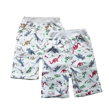 Лидер продаж, детские брюки, детские штаны для маленьких мальчиков, летние пляжные свободные шорты с изображением динозавра