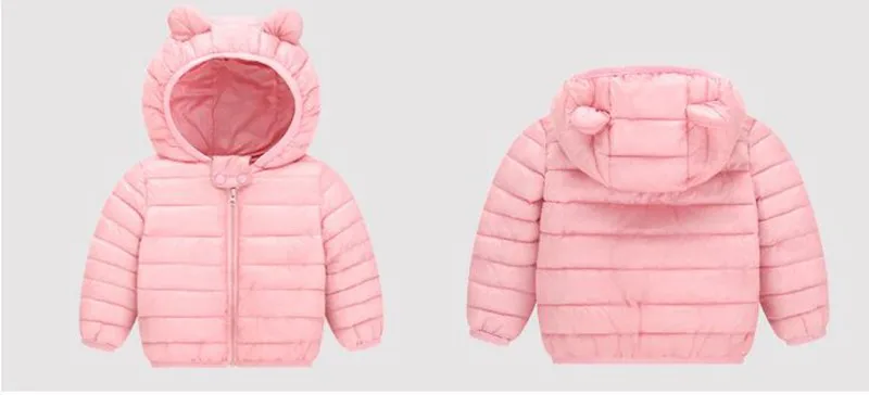 COOTELILI Cute Bear Warm Winter Coat For Girls Thicken Children's Winter Jackets Parkas Baby Girls Boys CLothes 80-120cm  (8)