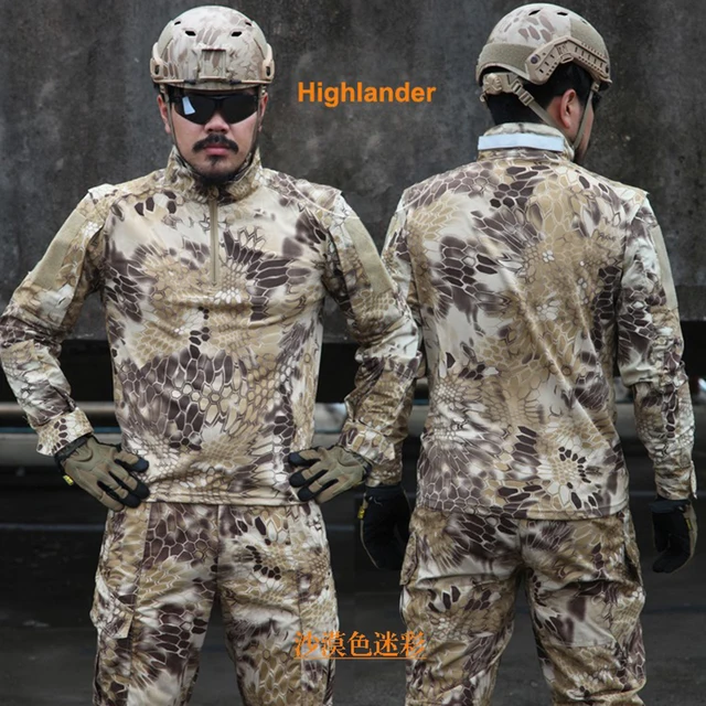 Kryptek Black US Military Camouflage Sets Plus Size Men Military