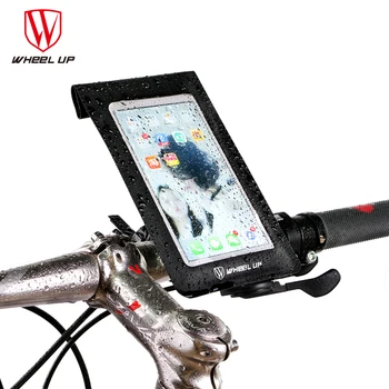 

WHEEL UP 6.0inch TPU Touch Screen Bag Universal Waterproof Phone Case Quick Release Bicycle Bag 360 Rotataing Cycling Phone Clip