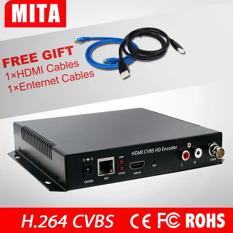 

HD MPEG-4 AVC H.264 hdmi+CVBS video encoder independent for IP stream to VLC Media Server Xtream Codes