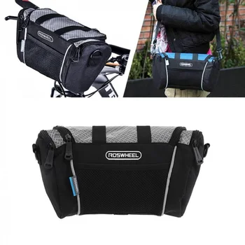 

32*11*17cm 5L Bike Handlebar Bag Polyester Bicycle Front Tube Pocket Shoulder Pack Outdoor Sports Cycling Mountain Bag