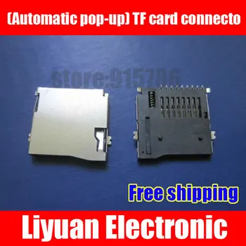 

Free shipping (Automatic pop-up) TF card connector / micro sd card connector / memory card connector / TF card sets