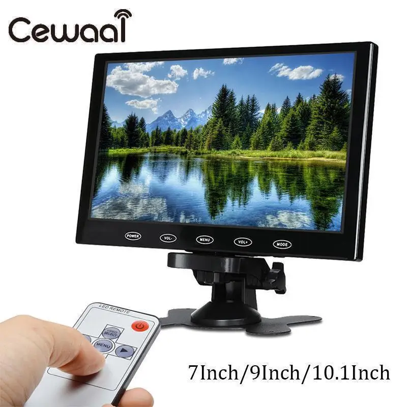 7 &quot/9&quot/10 1 &quotHD CCTV камера LCD PC жидкокристаллический дисплей AV/VGA/HDMI 1024x600 вход экран