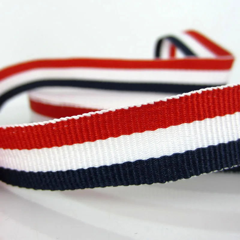 2m x PATRIOTIC STRIPE RIBBON 3 SIZES AVAILABLE RED//WHITE//BLUE