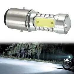 Vehemo BA20D H16 спереди лампы мотоцикл Запчасти светодиодный свет замена лампы для мотоцикл свет Высокая Низкая луч мотоцикл