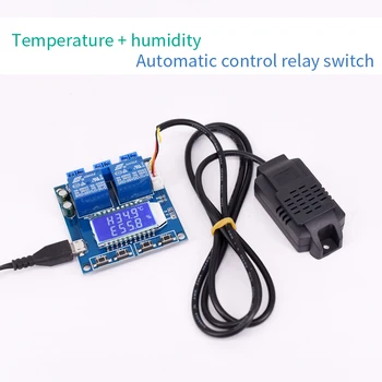 

Digital display LCD 5V12V temperature and humidity controller for incubator thermostat Control switch Multifunctional Automatic