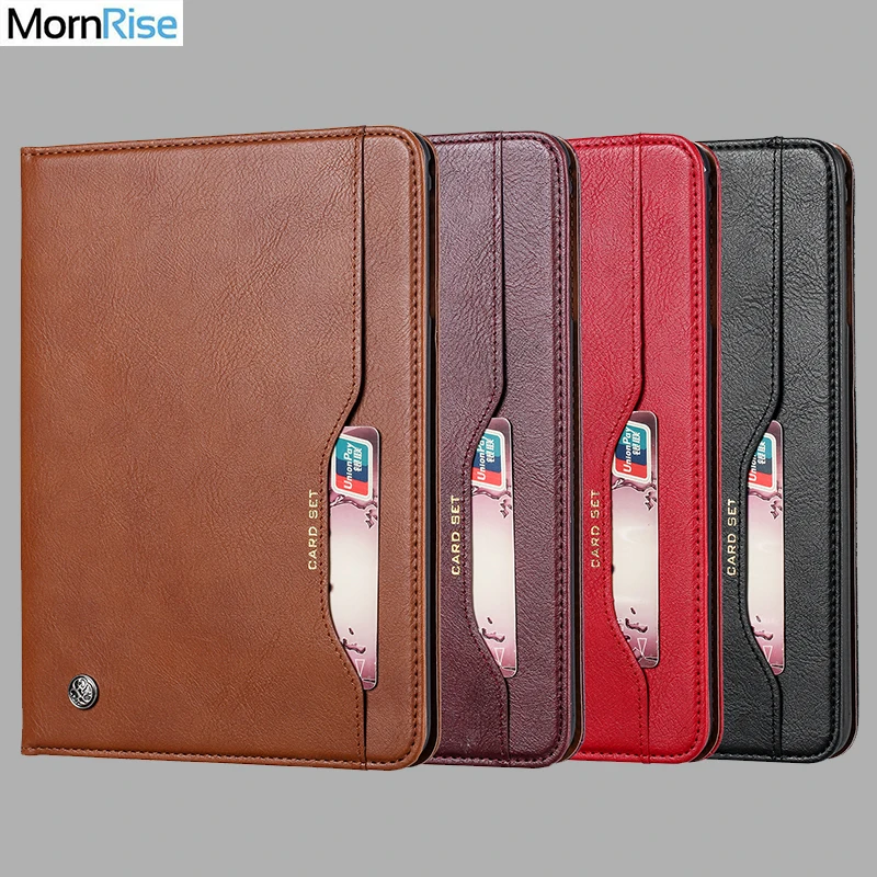 

Luxury Vintage Suede Leather Smart Cover For iPad 6th Generation Air 2 Case Wallet Card Stand Magnetic Book Classic Flip Case