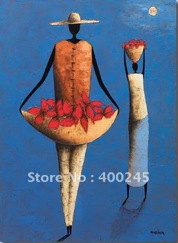 

Oil paintings art abstract oil painting Au Retour by Michel Rauscher canvas 100%handmade high quality