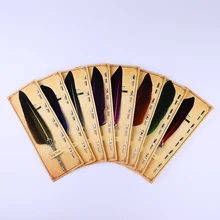 Beautiful Quill Feather Pens Nib Carved Metal Pen Writing Signing For School Supplies Stationery Cheap Cute stationery items Beautiful Quill Feather Pens Nib Carved Metal Pen Writing Signing For School Supplies Stationery Cheap Cute stationery items