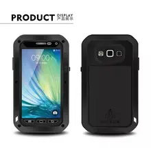 A3 Shockproof Waterproof Metal Case For Samsung galaxy A300 A500 A700 With Gorilla Glass Aluminum Cover For a3 a5 a7 a9