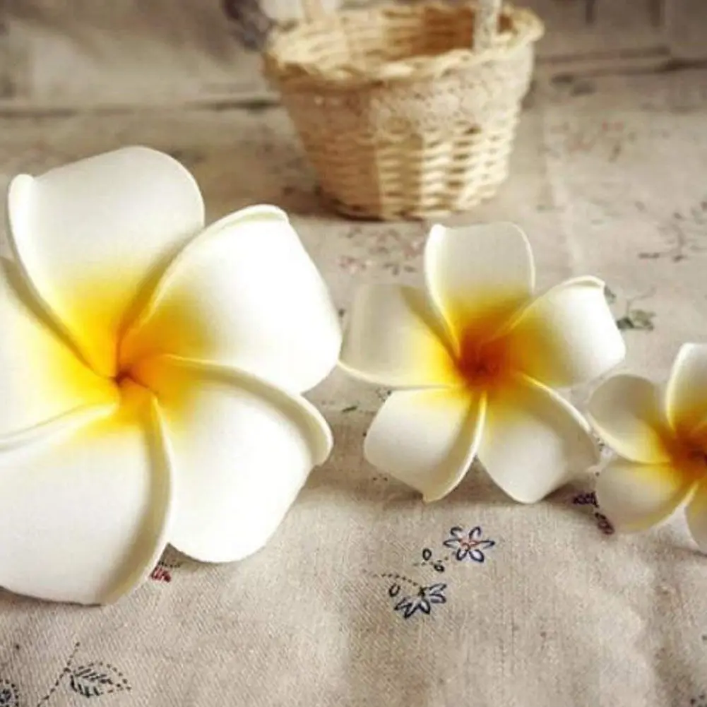 3 Pcs Hawaiian Plumeria Flower Headpiece Hairpin Barrette Hair Clip Accessory Fancy Dress for wedding 3 Pcs Hawaiian Plumeria Flower Headpiece Hairpin Barrette Hair Clip Accessory Fancy Dress for wedding