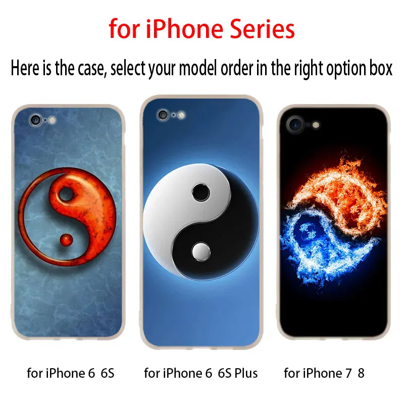 Силиконовый мягкий чехол Tai chi Yin Yang для iPhone 11 12 Pro X XS Max XR iphone 8 7 6 Plus 5 5s SE 2020|Бамперы| |