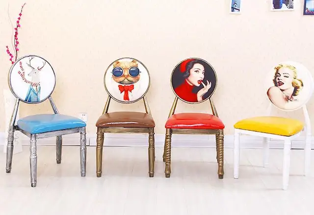 Cheap European-style retro chair nail chair personalized custom iron old theme hotel dining chair creative back makeup chair. Cheap European-style retro chair nail chair personalized custom iron old theme hotel dining chair creative back makeup chair.