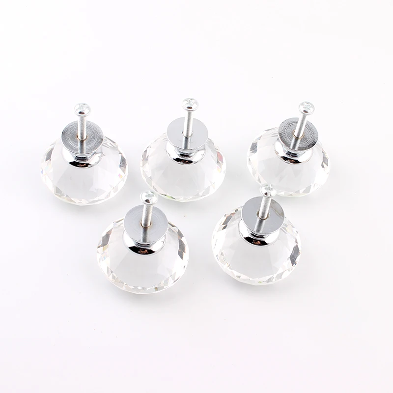 10pcs Vintage Rose Flower Ceramic Door Knobs Handle Drawer White PK