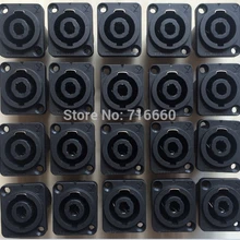 40 шт./лот 4-полюсный разъем шасси, 4pin speakon, Женский Панель-крепление разъем для Горячая распродажа