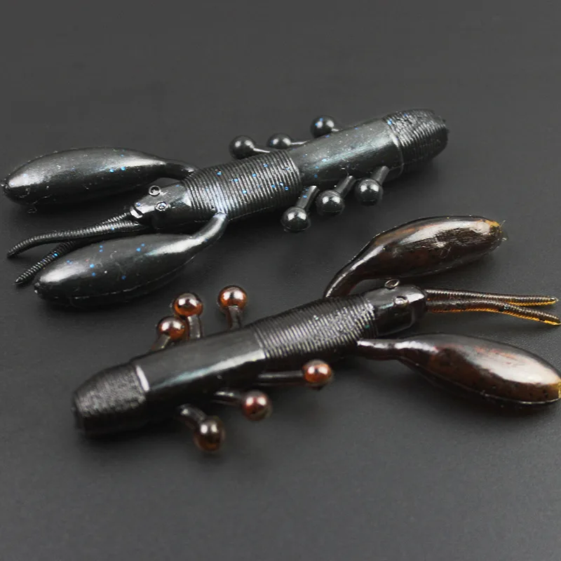 Рыболовная приманка lobsterbait 8cm5.3g 2 шт./лот имитация креветок Мягкая для рыбалки