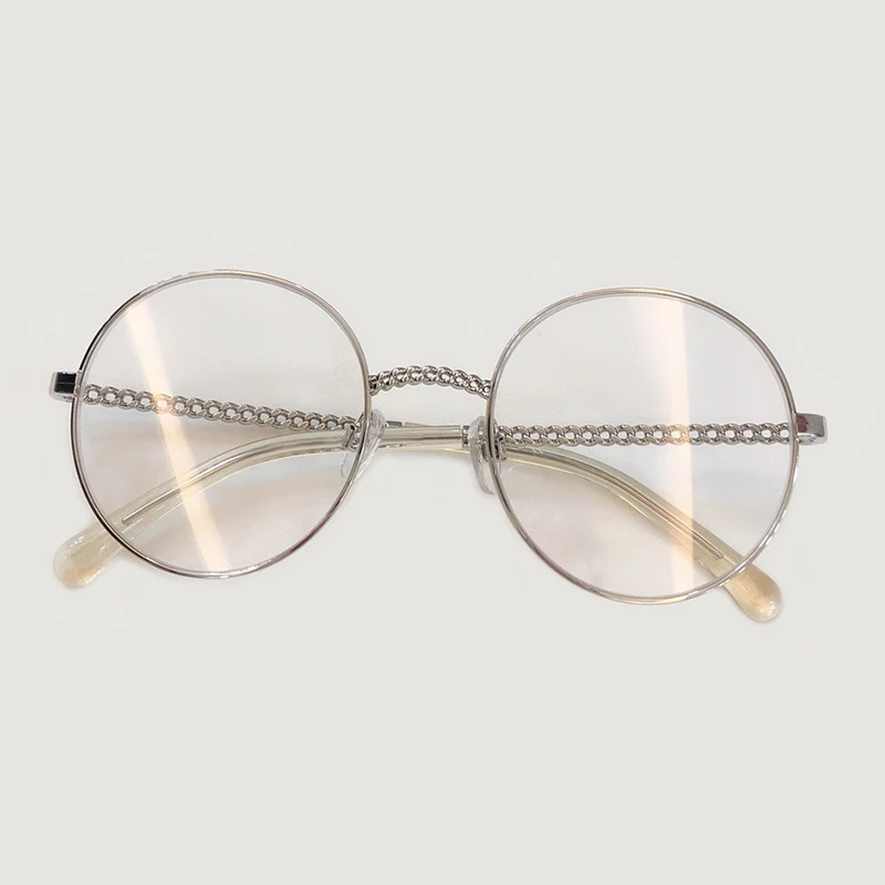 Schwarz 3 Eyeglasses Farben Eyeglasses No1 Mann Brille no3 Neue Brillen Große Silber Rahmen Transparente Gold no2 Metall Eyeglasses Frau Runde 2019 Retro 6PqnT