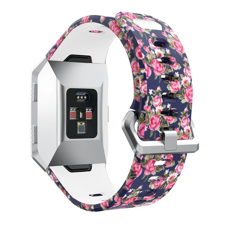 Силиконовые Ремешки для наручных часов для Fitbit Ionic Smart Watch, ремешок с принтом, спортивный сменный Браслет для Fitbit Ionic - Цвет: E
