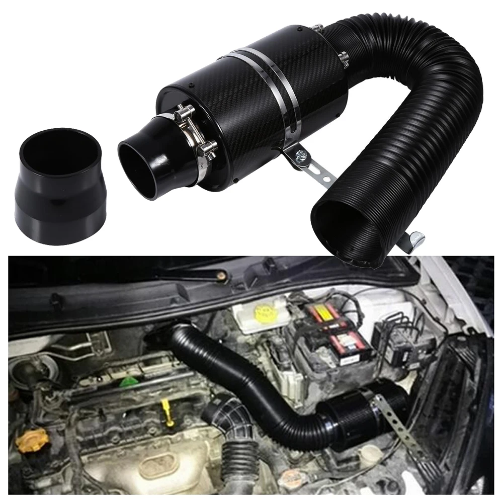 Car-Styling-Universal-Racing-Carbon-Fiber-Air-Intake-Pipe-Kit-Car-Air-Filter-High-Flow-Cold