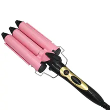 Распродажа модные 3 баррель керамические тройные баррели щипцы для завивки волос глубокая волна Инструменты для укладки волос Волнистые Ролики