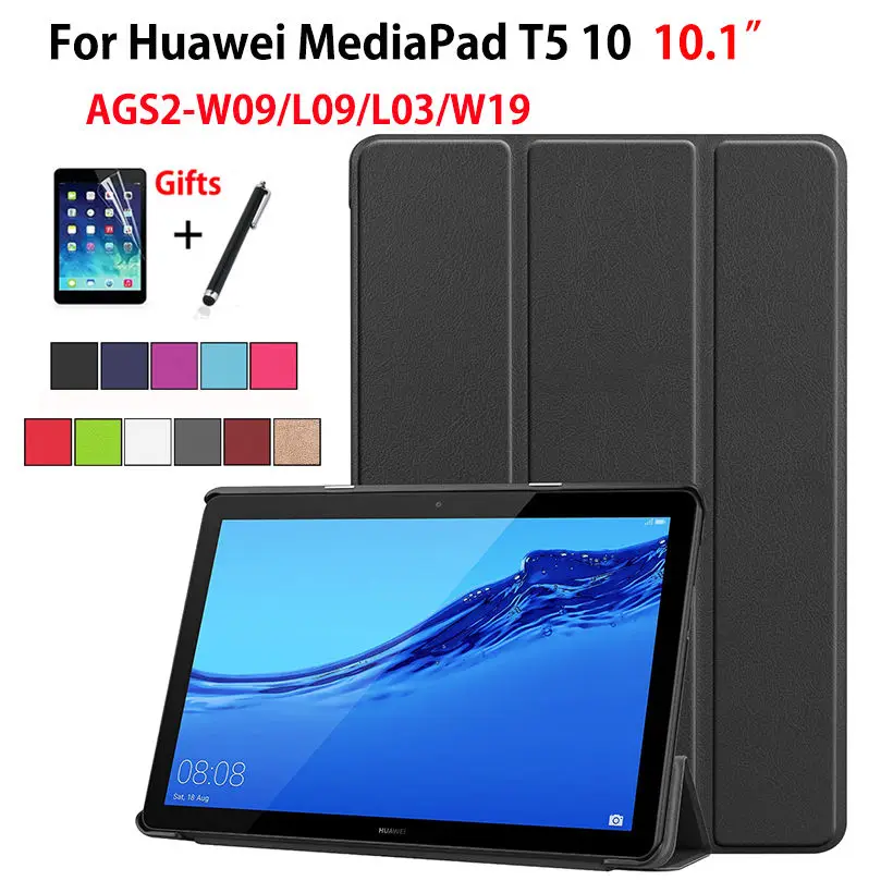 Case For Huawei MediaPad T5 10 AGS2 W09/L09/L03/W19 10.1" Cover Funda