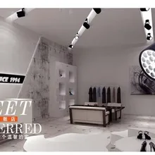 1 шт. 7 Вт Светодиодный светильник-канистра, яркая энергосберегающая трубчатая лампа, светодиодный светильник, черно-белый Потолочный точечный светильник