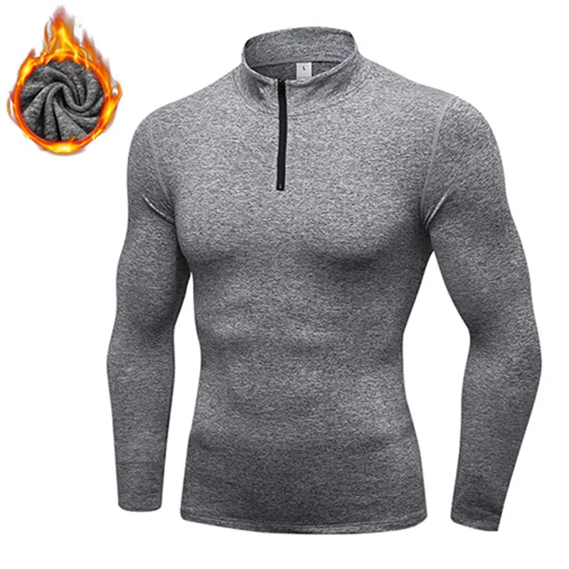 Men's Fleece Long Sleeve T-shirts (6)