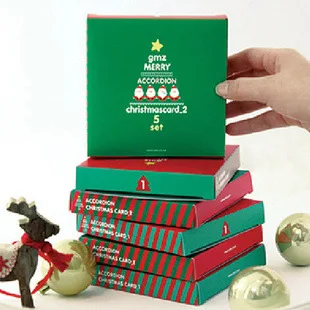 

5pcs Merry Christmas Tree Vintage greeting cards with Envelops and Sticker Christmas gifts souvenirs postcards Recycled