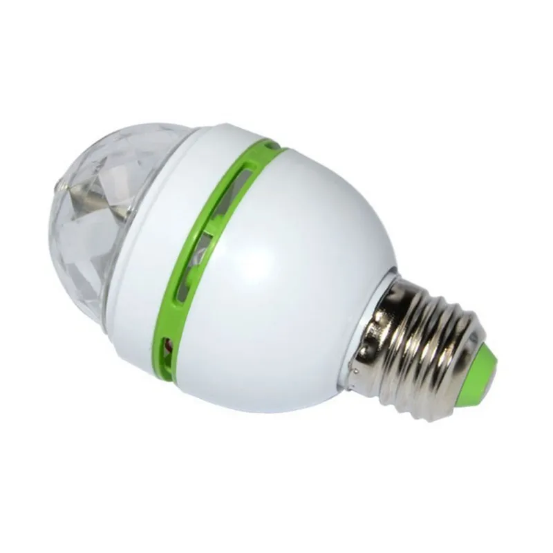 

E27 3W Colorful Auto Rotating RGB LED Bulb Stage Light Party Lamp Disco for home decoration lighting lamps