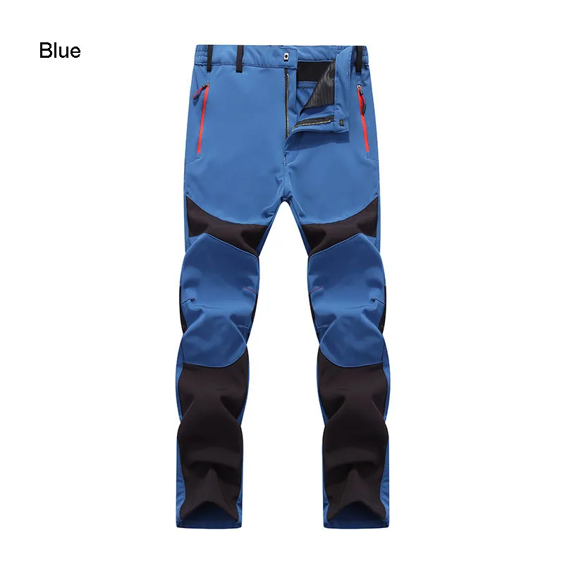 RAY GRACE ветрозащитные теплые мужские зимние брюки утепленные флисовые брюки походные брюки треккинг Лыжный Отдых - Цвет: Blue
