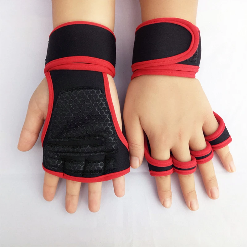 Bodybuilding Half Finger Gloves Women Weightlifting Dumbbell Fitness